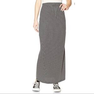 GARAGE Striped Maxi Skirt with side slit Size XS